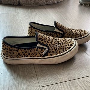Vans custom cheetah print (suede)